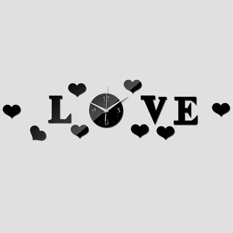 Love Clock Free DXF File Free Vectors