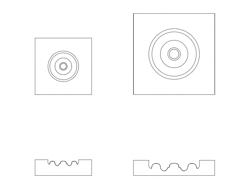 Rossette Free DXF File Free Vectors