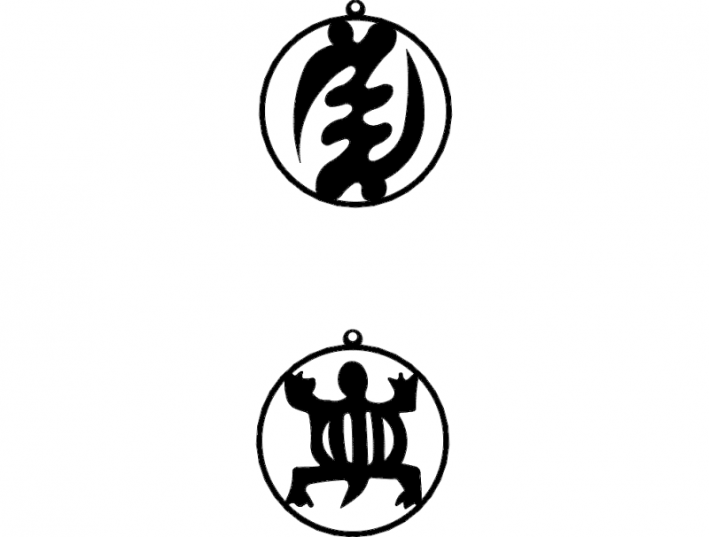 African Symbols Free DXF File Free Vectors