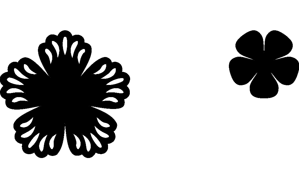 Punched Flower Free DXF File Free Vectors