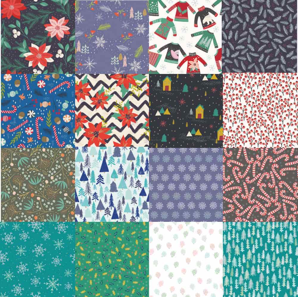 Set Of Winter Patterns Free Vector Free Vectors