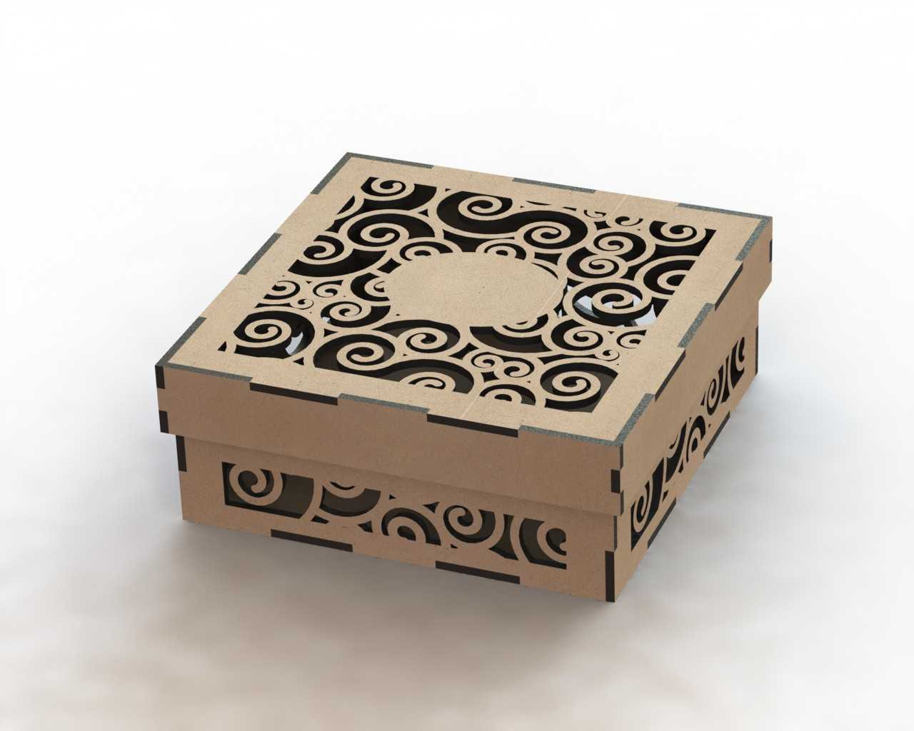 Laser Cut Wood Box Template Free DXF File Free Vectors