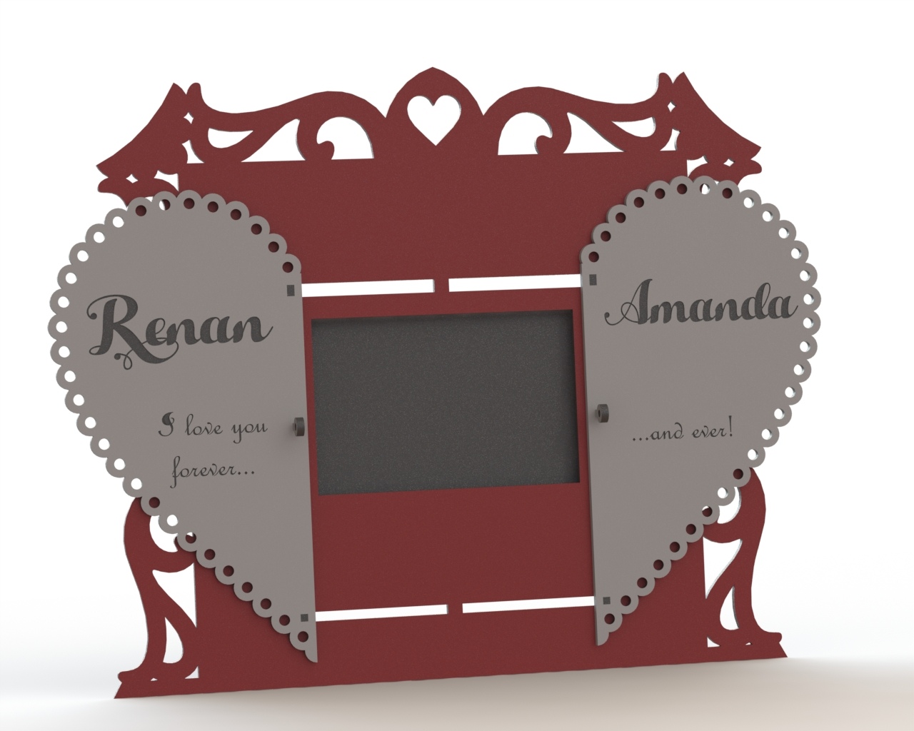 Couple Photo Frame Free DXF File Free Vectors