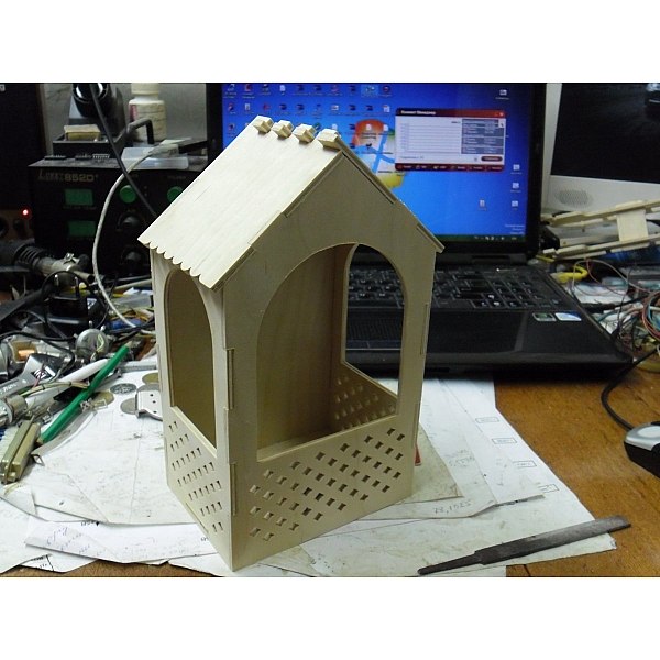 Bird Feeder 3D Puzzle Free DXF File Free Vectors