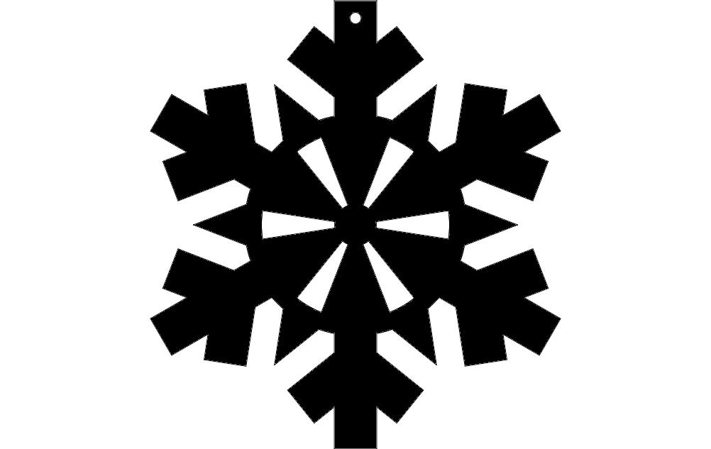 Snowflake Design 41 Free DXF File Free Vectors