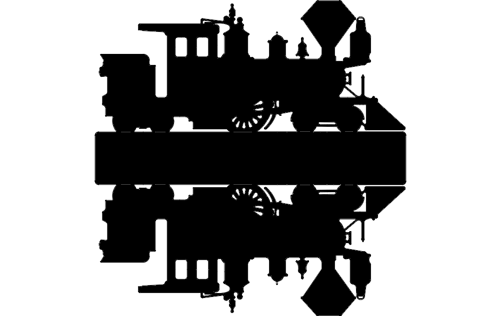 Train Silhouette Free DXF File Free Vectors