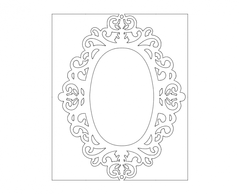 Mirror 04 Free DXF File Free Vectors