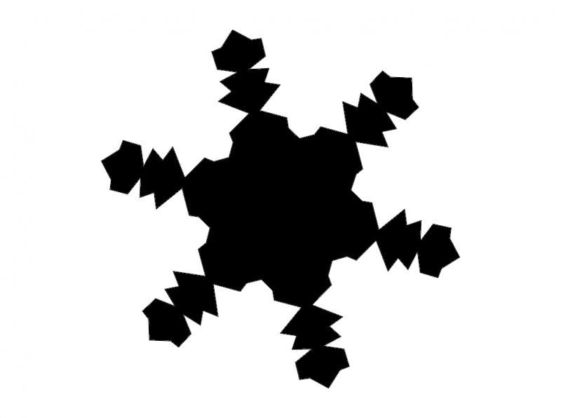 Snowflake Silhouette 4Xb Free DXF File Free Vectors