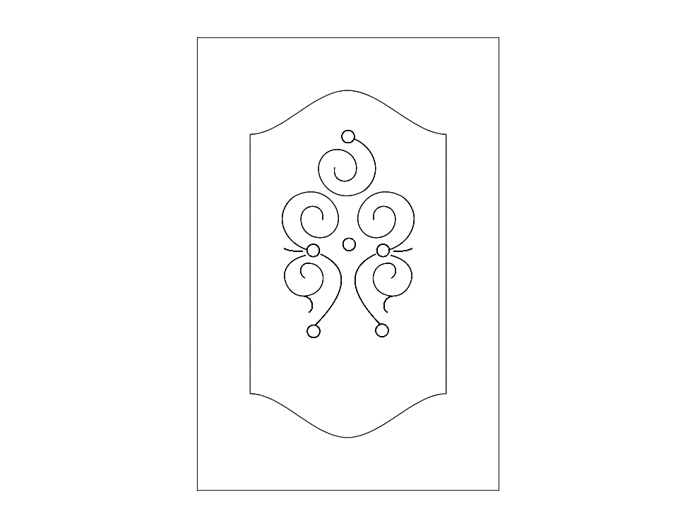 Door Design Free DXF File Free Vectors
