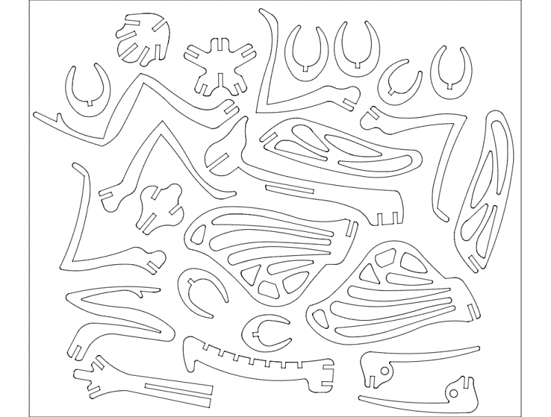 Gottesanbeterin Puzzle 3Mm Free DXF File Free Vectors