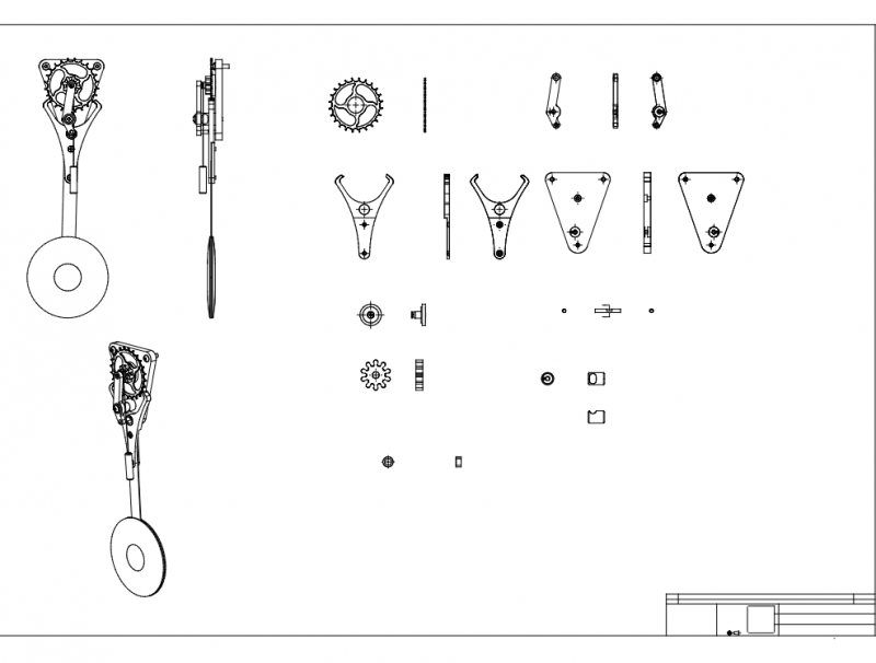 Worlds Simplest Clocks Rev2 Free DXF File Free Vectors