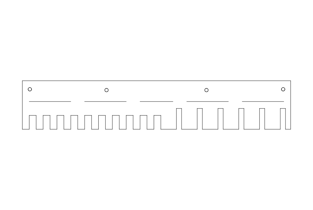 Super Simple Clamp Rack Free DXF File Free Vectors