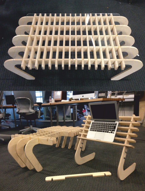 Modern Table Cnc Router Laser Cutting Free DXF File Free Vectors