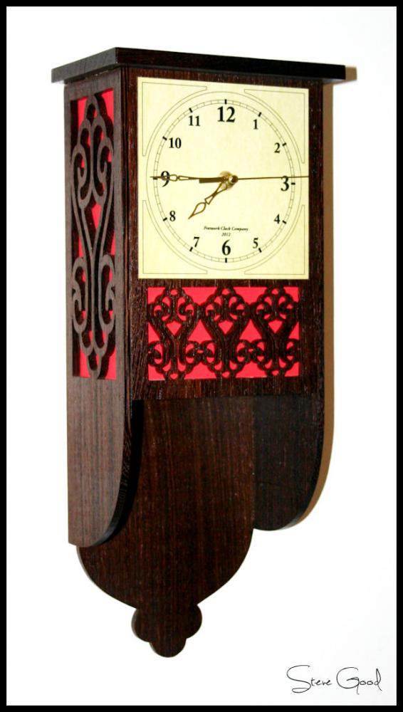 Fretwork Clock Free DXF File Free Vectors