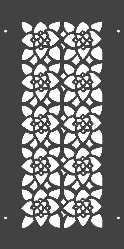 Floral Pattern Separator Free DXF File Free Vectors