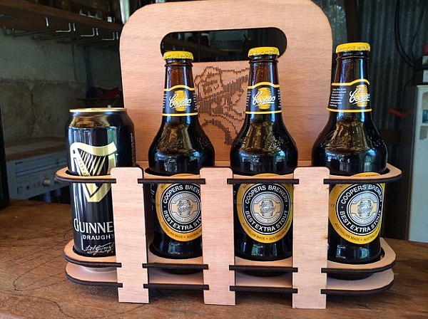 Laser Cut Beer Holder 8 Pack Free DXF File Free Vectors