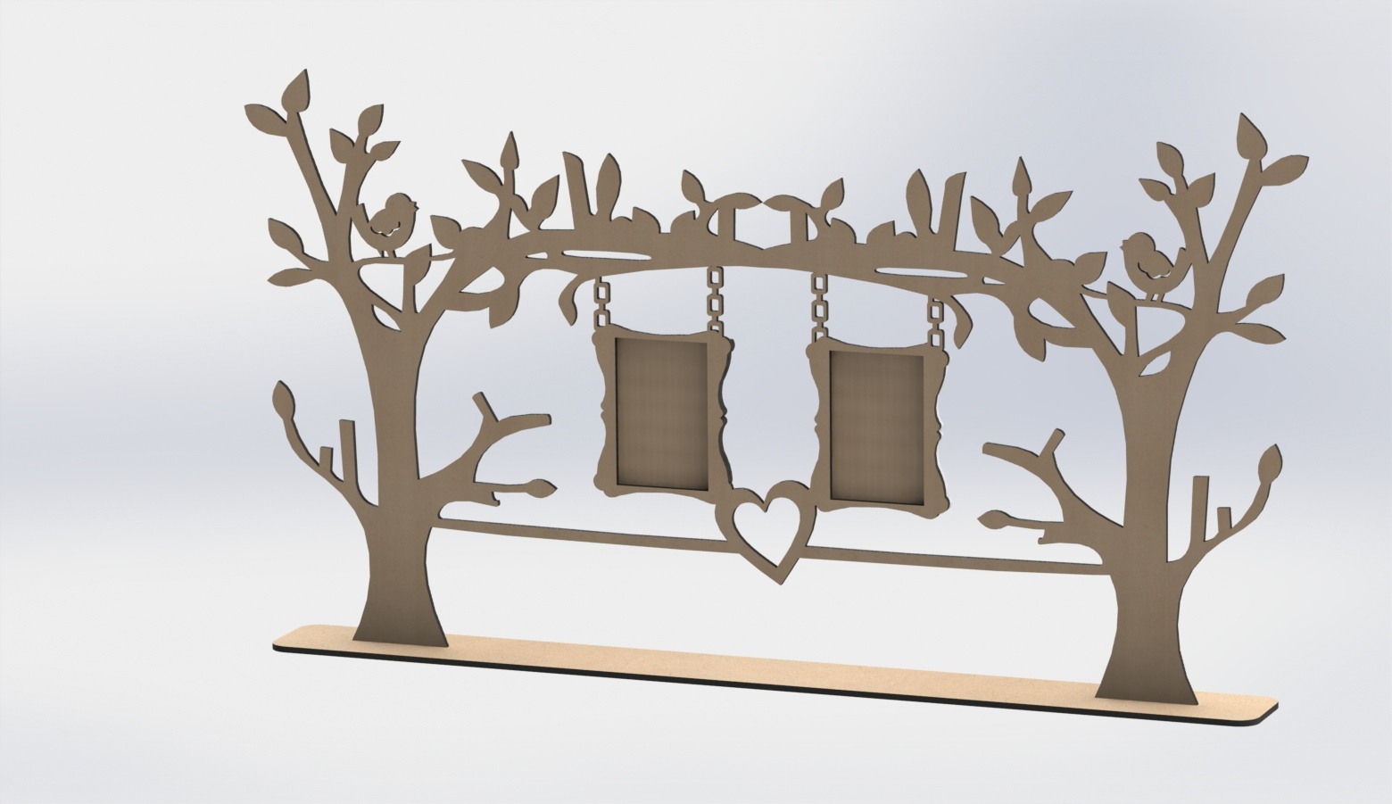 Laser Cut Tree Frame Free DXF File Free Vectors