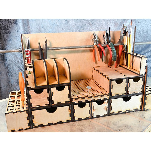 The Amazing Organizer Lasercut Free DXF File Free Vectors