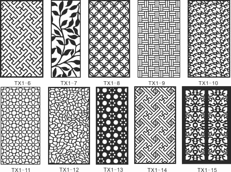 Cnc Jali Cutting Pattern Collection Free Vector Free Vectors