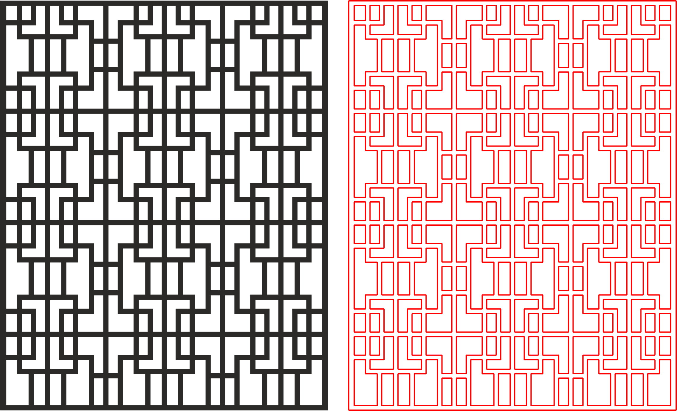 Geometric Wireframe Art Pattern Free DXF File Free Vectors