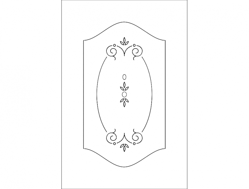 Door Design Flower Free DXF File Free Vectors
