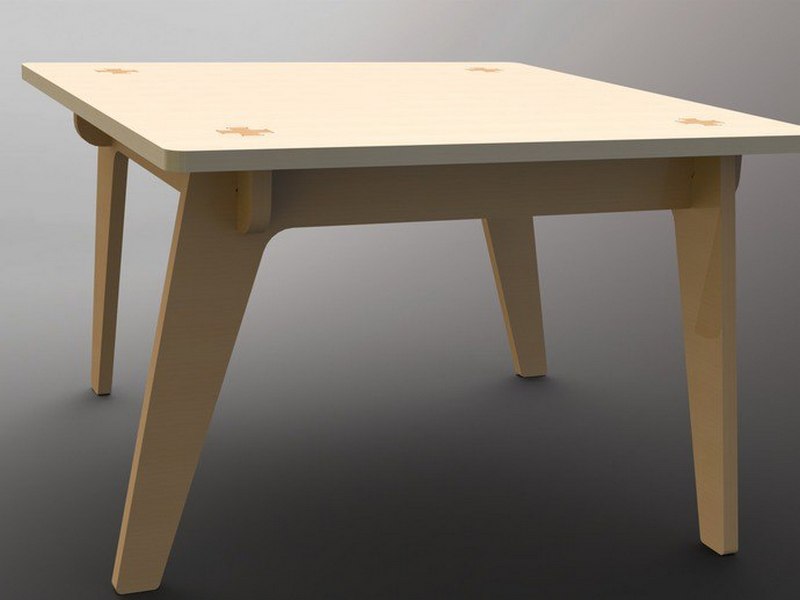 Simple Table Laser Cut Free DXF File Free Vectors