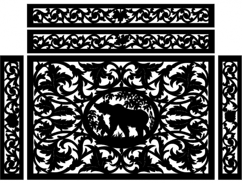 Design Pattern T2 Free DXF File Free Vectors