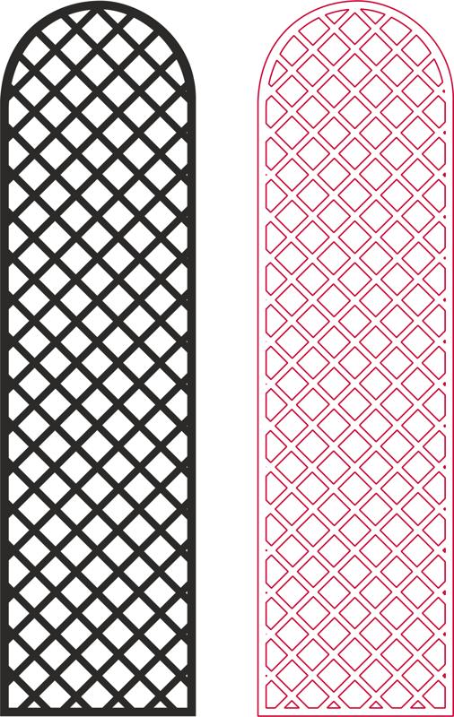 Lattice Privacy Screen Pattern Free DXF File Free Vectors