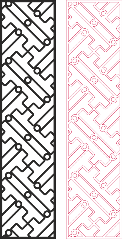 Partition Design Pattern For Laser Cut Wood Free DXF File Free Vectors