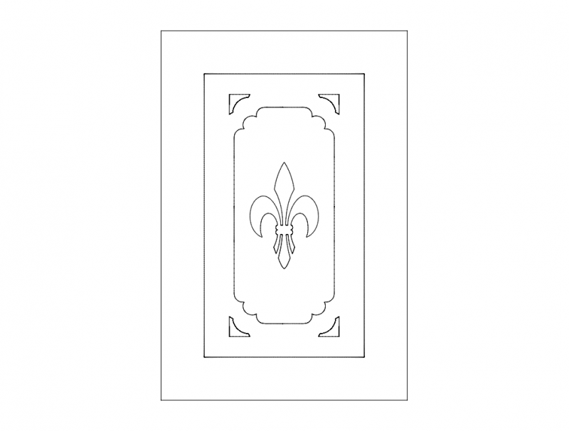 Door Design Clean Free DXF File Free Vectors