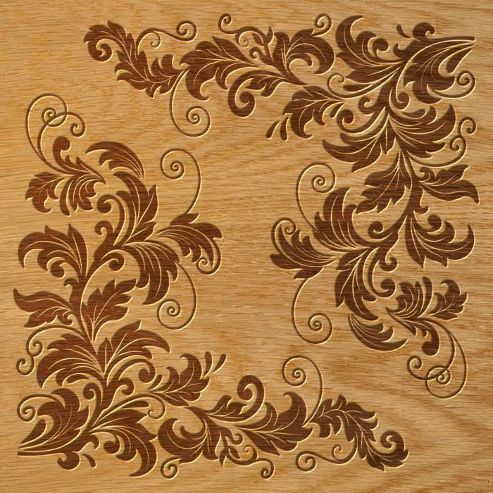 Floral Ornament Pattern Free DXF File Free Vectors