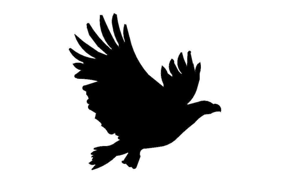 American Eagle Flyin Free DXF File Free Vectors
