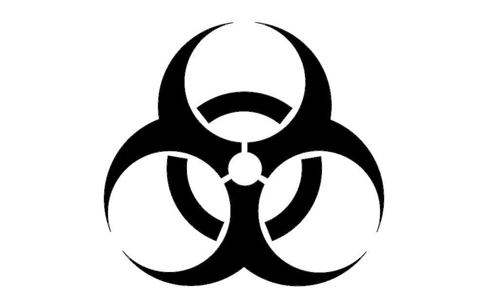 Biohazard Symbol Free DXF File Free Vectors