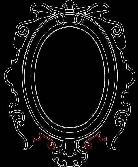 Mirror Frame 0556 Free DXF File Free Vectors