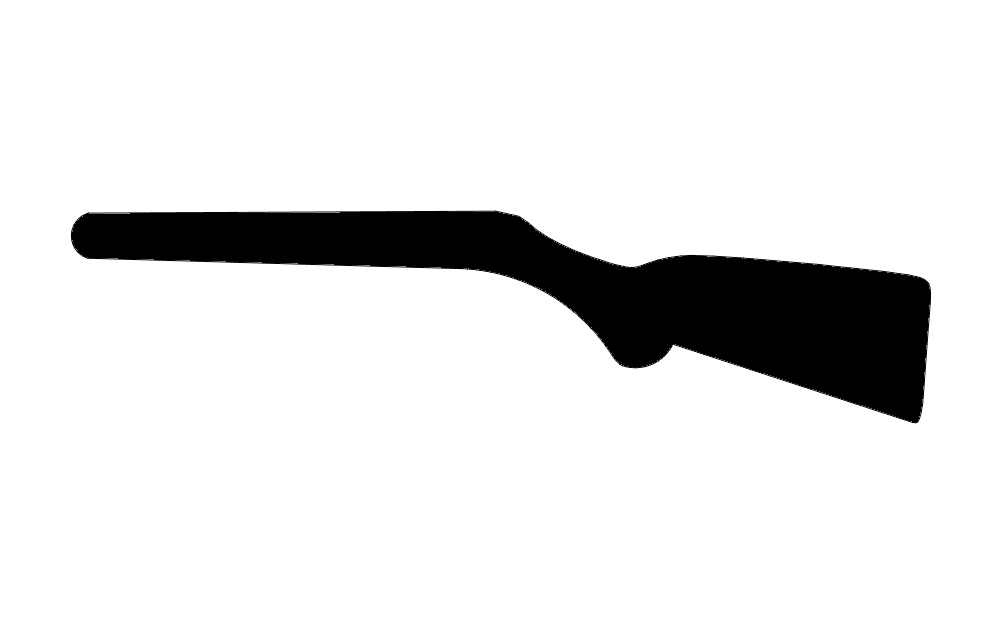 Rifle Silhouette 2 Free DXF File Free Vectors