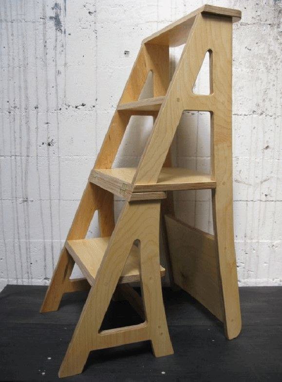 Chair Stepladder Free DXF File Free Vectors