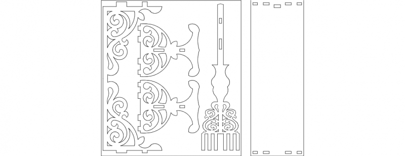 Table Free DXF File Free Vectors