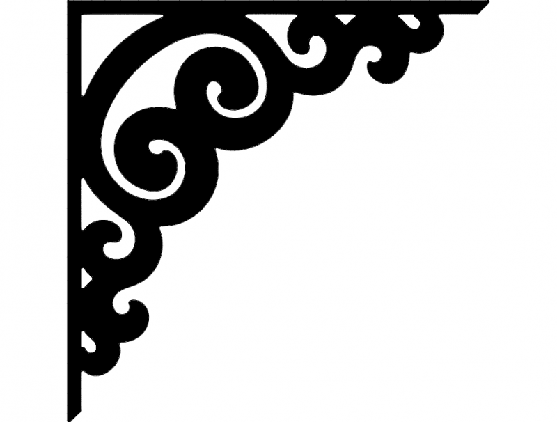Corner Design Kron 0014 Free DXF File Free Vectors