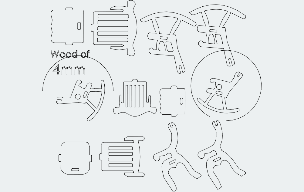 3D Chair Free DXF File Free Vectors