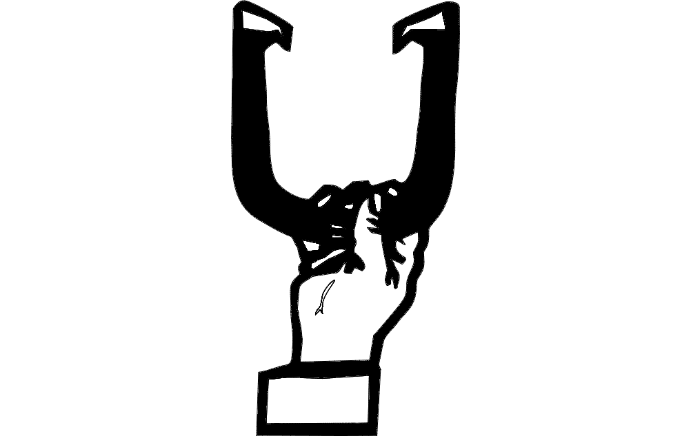 Horse Shoe 2 DXF File Free Vectors
