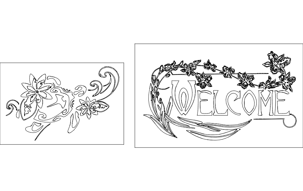 Welcome Design Turtle Design Free DXF File Free Vectors