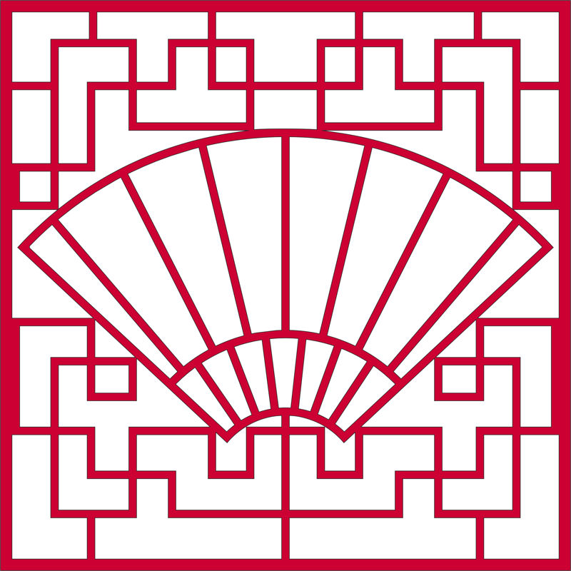 Fan Shaped Window Grille Free DXF File Free Vectors