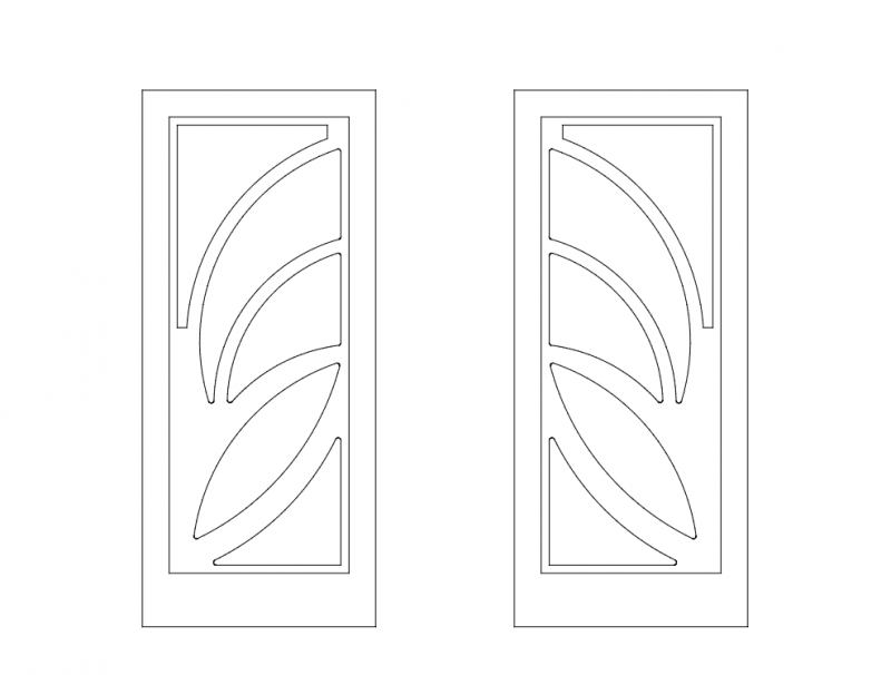 Kap  6 (Door Design) Free DXF File Free Vectors