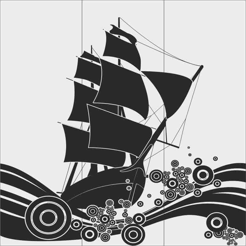 Ship Glass Etching Sandblasting Patterns Free Vector Free Vectors