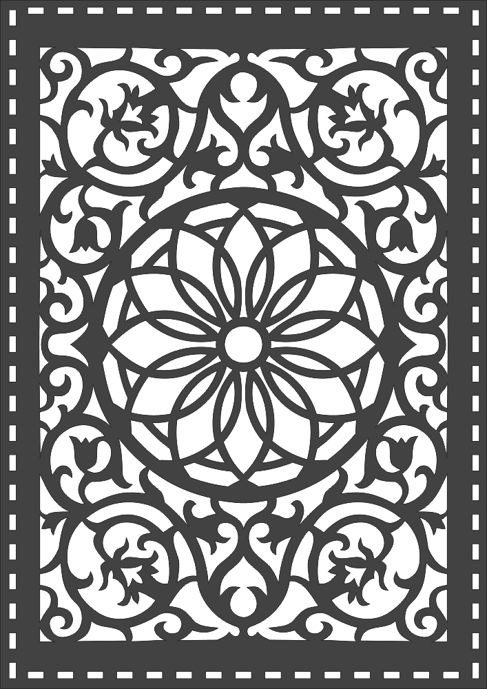 Partition Pattern Laser Cut Free DXF File Free Vectors
