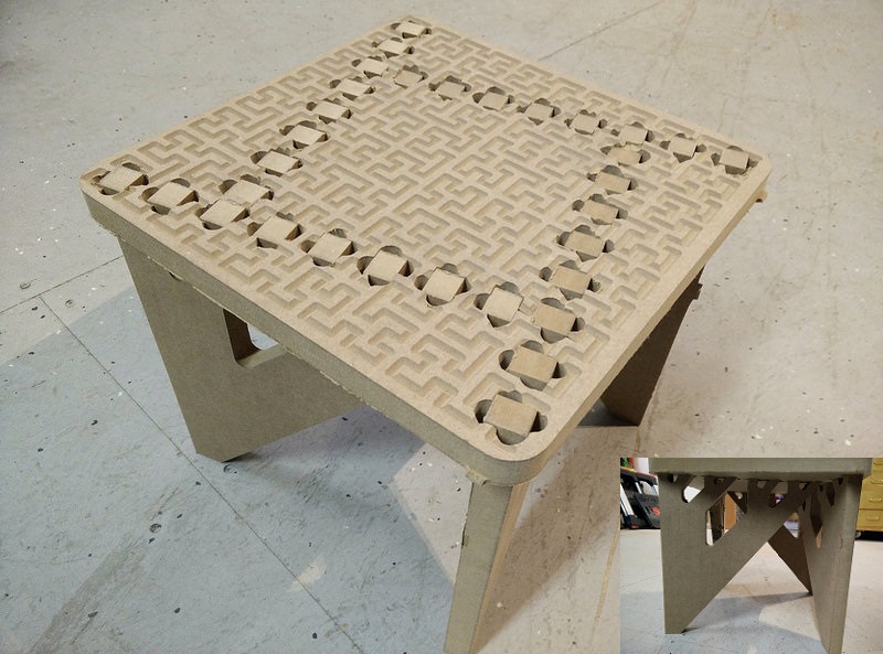 Binary Tree Foot Stool Free DXF File Free Vectors