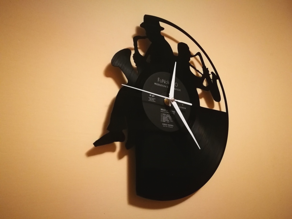 Orologio Vinile Blues Jazz Clock Free DXF File Free Vectors