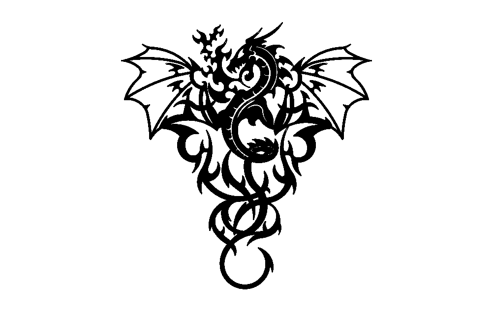 Dragon Wall Free DXF File Free Vectors
