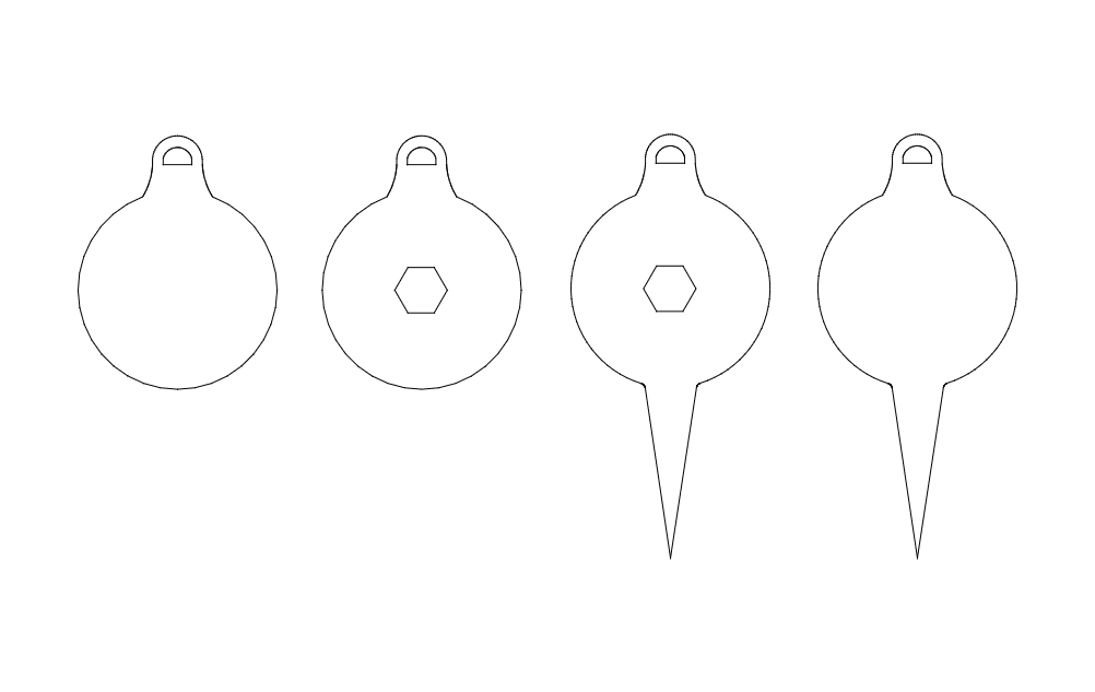 Tree Ornaments Free DXF File Free Vectors