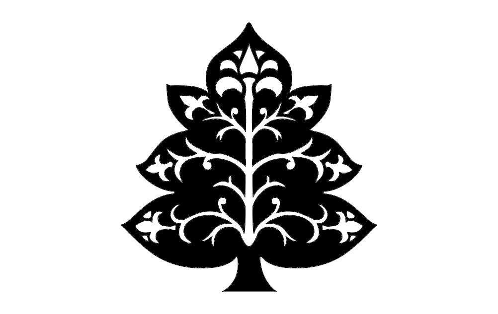 Tree Decoration Free DXF File Free Vectors